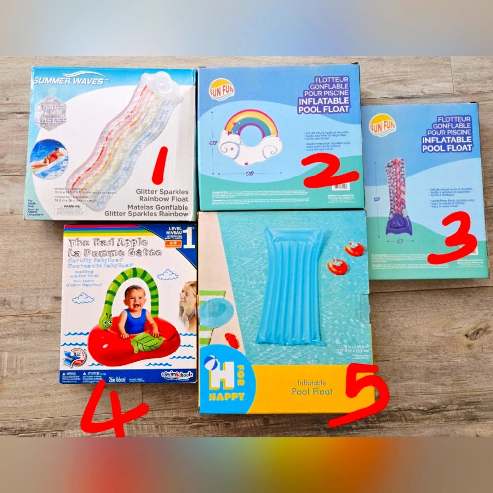 BNWT - Summer Pool Floats (Price For Each)